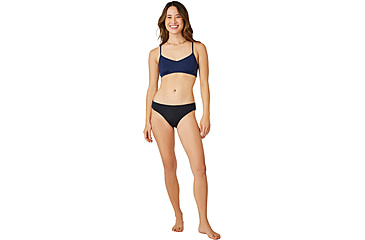 Image of Carve Designs St. Barth Reversible Bottom -Womens, Black/Navy, Extra Small, BBNA10-012-XS