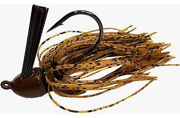 Image of Chompers Skirted Brush Jig 1/2 oz - 2 Pack, Green Pumpkin, SBJ12-202