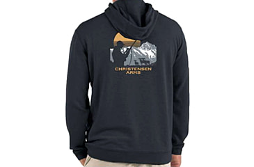 Image of Christensen Arms Hunter Silhouette Full Zip Hoodie - Mens, Carbon, 4X, 730-CA083-20-00-103-08
