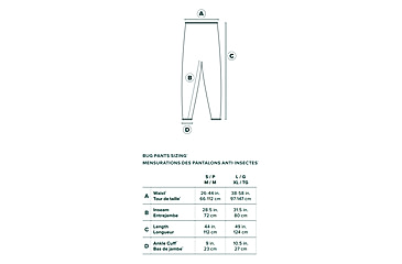 Image of Coghlans Bug Pants, Small/Medium, 2501
