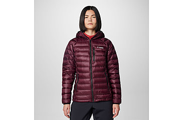 Image of Columbia Arctic Crest Down Hooded Jacket - Womens, Moonvista, Extra Small, 2086071607-XS