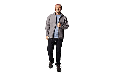Image of Columbia Ascender II Hooded Softshell Jacket - Mens, City Grey, Large, 2090451023-023-L
