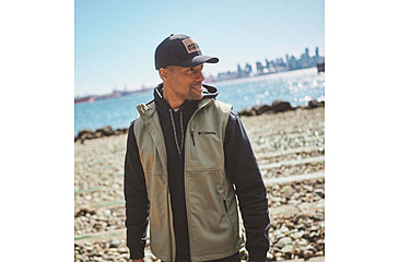 Image of Columbia Ascender II Softshell Vest - Mens, Stone Green, Medium, 2090471-398-M