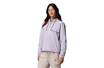 Image of Columbia Skien Valley Hooded Long Sleeve Shirt - Womens