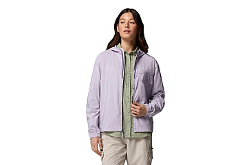 Image of Columbia Skien Valley Hooded Long Sleeve Shirt - Womens