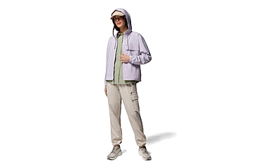Image of Columbia Skien Valley Hooded Long Sleeve Shirt - Womens
