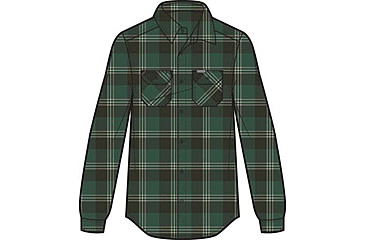 Image of Columbia Flare Gun Stretch Flannel Shirt - Mens, Rain Forest Trails Edge Plaid, Small, 1861581-375-S