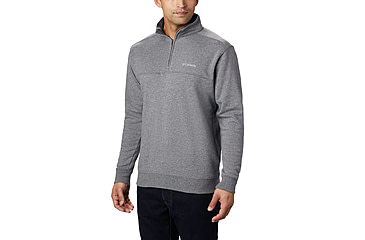 Image of Columbia Hart Mountain II Half Zip Sweatshirt - Mens, Charcoal Heather, XXL, 1411621-030-XXL