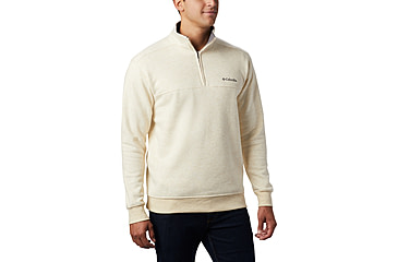 Image of Columbia Hart Mountain II Half Zip Sweatshirt - Mens, Oatmeal Heather, XXL, 1411621-242-XXL