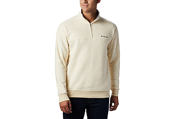 Image of Columbia Hart Mountain II Half Zip Sweatshirt - Mens, Oatmeal Heather, XXL, 1411621-242-XXL