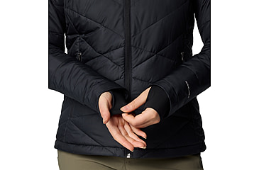 Image of Columbia Heavenly Hooded Jacket - Womens, Black, M, 1738151-012-M