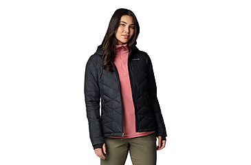 Image of Columbia Heavenly Hooded Jacket - Womens, Black, M, 1738151-012-M