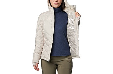 Image of Columbia Heavenly Hooded Jacket - Womens, Dark Stone, M, 1738151-278-M