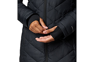 Image of Columbia Heavenly Long Hooded Jacket - Womens, Black, L, 1738161-012-L