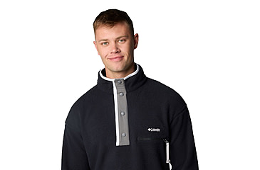 Image of Columbia Helvetia II Half Snap Fleece - Mens, Black, Large, 2090891010-010-L