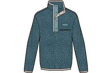 Image of Columbia Helvetia II Half Snap Fleece Pullover - Mens, Everblue, Medium, 2090891-429-M