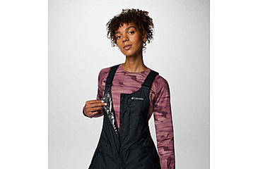 Image of Columbia Iceventure II Bib - Womens, Black Dobby, Large/Short, 2085921-010-L-S