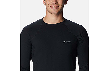 Image of Columbia Midweight Stretch Long Sleeve Top - Mens, Black, Medium, 1638591-011-M