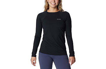 Image of Columbia Midweight Stretch Long Sleeve Top - Womens, Black, Medium, 1639021-011-M