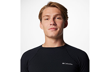 Image of Columbia Omni-Heat Helix Baselayer Crew - Mens, Black, Small, 2095011010-S