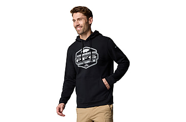 Image of Columbia PFG High Side Hoodie - Mens, Black/High Side, XL, 2121031-010-XL