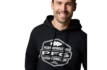 Image of Columbia PFG High Side Hoodie - Mens, Black/High Side, XL, 2121031-010-XL