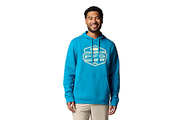 Image of Columbia PFG High Side Hoodie - Mens, Blue Echo/High Side, M, 2121031-462-M