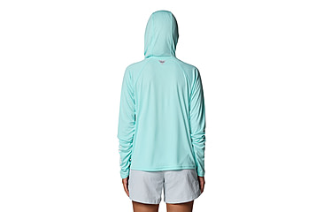 Image of Columbia PFG Tidal Tee II Hoodie - Womens, Gulf Stream, M, 2113691-499-M