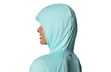 Image of Columbia PFG Tidal Tee II Hoodie - Womens, Gulf Stream, M, 2113691-499-M