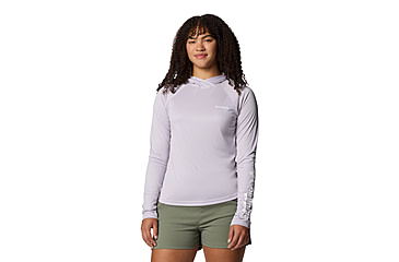 Image of Columbia PFG Tidal Tee II Hoodie - Womens, Lavender Pearl, L, 2113691-551-L