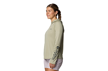 Image of Columbia PFG Tidal Tee II Hoodie - Womens, Smokey Sage, L, 2113691-381-L