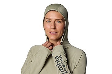 Image of Columbia PFG Tidal Tee II Hoodie - Womens, Smokey Sage, L, 2113691-381-L