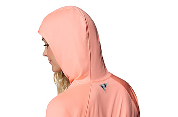 Image of Columbia PFG Tidal Tee II Hoodie - Womens, Tiki Pink, L, 2113691-807-L
