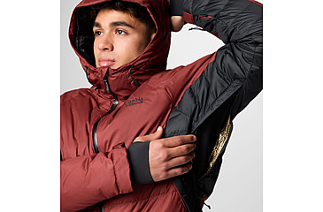 Image of Columbia Roaring Fork II Down Jacket - Mens, Spice/Black, Medium, 2087341681-M