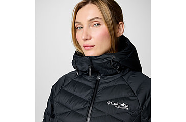 Image of Columbia Roaring Fork II Down Jacket - Womens, Black, Extra Large, 2085531010-XL