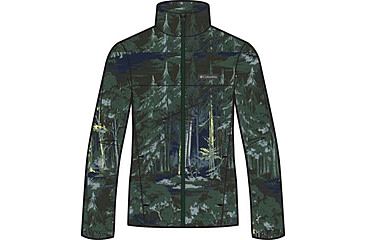 Image of Columbia Steens Mountain Printed Jacket - Mens, Rain Forest Deschutestrees, Medium, 1478231-375-M