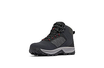Image of Columbia Transverse Hike Waterproof Shoes - Mens, Black/Mountain Red, 12, 2067401-010-12