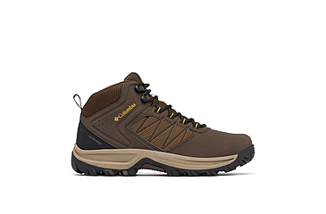 Image of Columbia Transverse Hike Waterproof Shoes - Mens, Cordovan/Golden Yellow, 11.5, 2067401-231-11.5