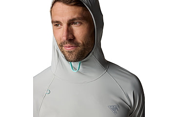 Image of Columbia Wild Cast Sun Hoodie - Mens, Cool Grey, S, 2120831-019-S