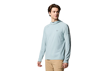 Image of Columbia Wild Cast Sun Hoodie - Mens, Crushed Blue, XL, 2120831-461-XL