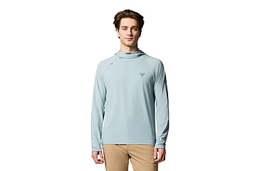 Image of Columbia Wild Cast Sun Hoodie - Mens, Crushed Blue, XL, 2120831-461-XL