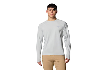 Image of Columbia Wild Cast Sun Shirt - Mens, Cool Grey, Extra Large, 2120841019-019-XL