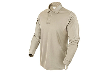Image of Condor Outdoor Performance Tactical Polo Long Sleeve, Silver Tan, 4XL, 101120-038-4XL