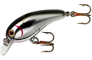 Image of Cotton Cordell Big O Square Lip Crankbait, 3in, 3/8 oz, Floating, Chrome/Black, C7804