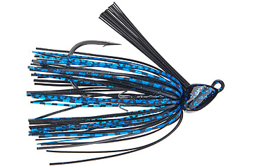 Image of Daiwa Evergreen Grass Ripper Swim Jig, 1/4, 4 Hook, Black Blue, GR-14-06