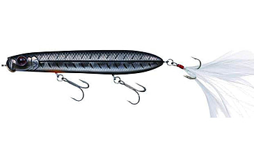 Image of Daiwa Evergreen SB Topwater Bait Lure, 3in, 11/32 oz, Black Bone, SB-77.7-619