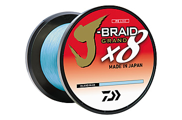 Image of Daiwa J-Braid x8 Grand Braid Line w/Bulk Spool, 3000yds, 10lb, Island Blue, JBGD8U10-3000IB