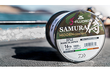 Image of Daiwa J-Fluoro Samurai Hidden Fluorocarbon Line w/Bulk, 1000yds, 2lb, JFS2-1000H