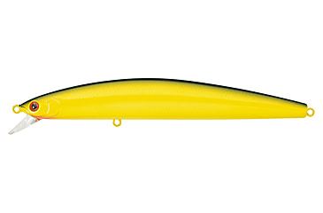Image of Daiwa Salt Pro Floating Minnow Lure, 6in, 1 1/9oz, Black Yellow, DSPM15F31