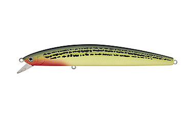 Image of Daiwa Salt Pro Floating Minnow Lure, 5 1/8in, 7/8oz, Sos Green, DSPM13F83